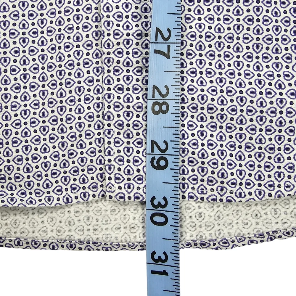 Zara Man Long Sleeve Slim Fit Button Down Shirt Blue White Men's Size Medium - Picture 11 of 15